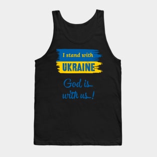 I Stand With Ukraine God Is With Us Tank Top